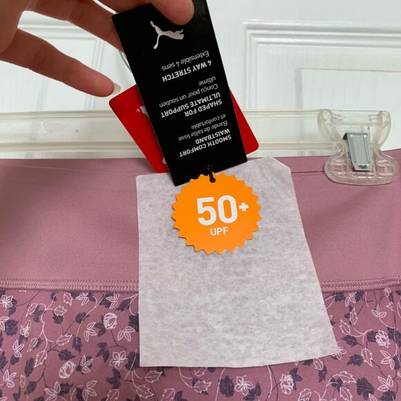 NWT Puma PWRSHAPE Fancy Plants Pink Botanical Pattern Golf Skort Size XL - Picture 9 of 12